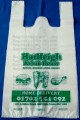 Sklep spożywczy kamizelka torby do pakowania żywności w tworzywa sztucznego, spożywczy Ldpe/Hdpe plastik T Shirt opakowania zakupy luksusowe drukowanie Re