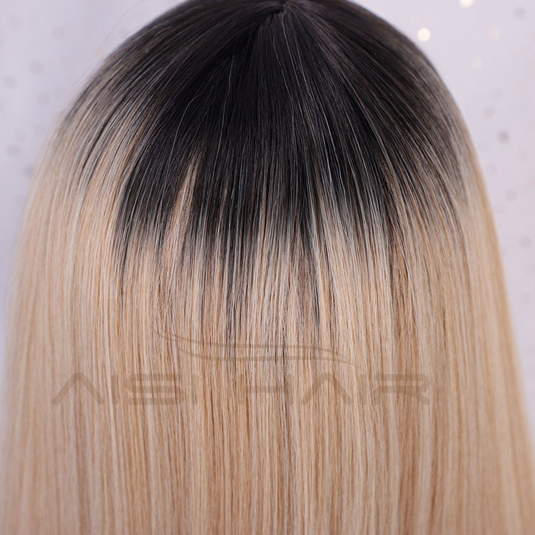 Aisi Hair Cheap Wholesale Vendor 613 Long Silky Straight Natural Wave Ombre Blonde Wig For Black Women Synthetic Hair Wigs