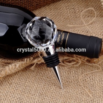 Crystal glass wine stopper for bottle decoration