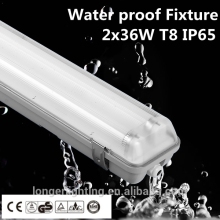 1200mm 2x36w triproof fluorescent light fixtures