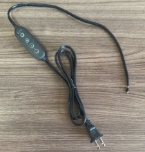 US 2 Pin Plug PVC Power Cable DIY Lighting Cord Set