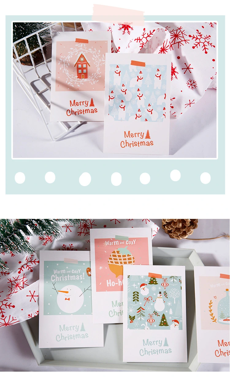 30PCS Per Set Christmas Greeting Post Paper Card