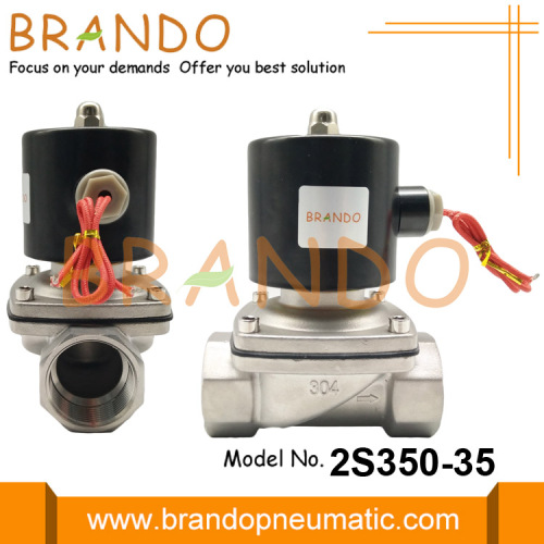 1 1/4 &#39;&#39; Paslanmaz Çelik Solenoid Valf 12V 24V