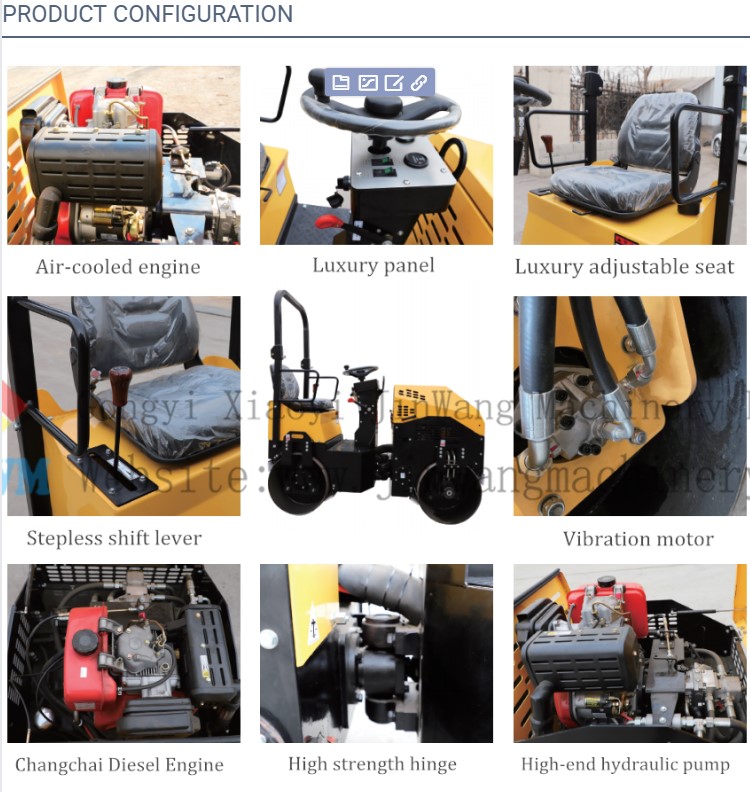 Double Drums Vibratory Road Roller