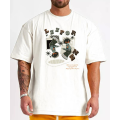 Double Yarn Graphic Print T Shirt For Men