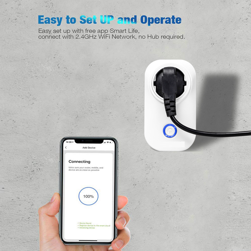 Wholesale Timer Italy Italian Zigbee Home Electric Power Plug Adapter Phone Socket Wall Wireless Alexa Outlet Wifi Mini Socket