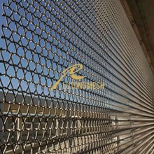 Decorative wire mesh for interior decor, facade and architect Project