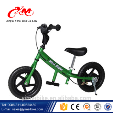 air tire good qualtity balance bicycle , blue and green color balance bike , 2 training wheel balance bicycle