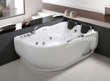 ABS board material massage & whirlpool bathtubs, corner bath tub.