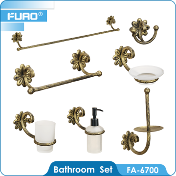 FUAO gold plated bathroom accessories