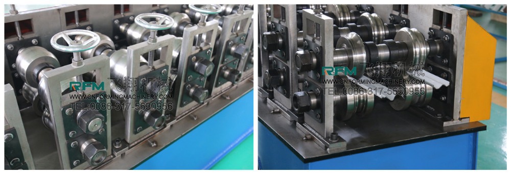 Fashionable patterns light steel c structure hat roll channel forming frame plate iron sheet purlin making machine