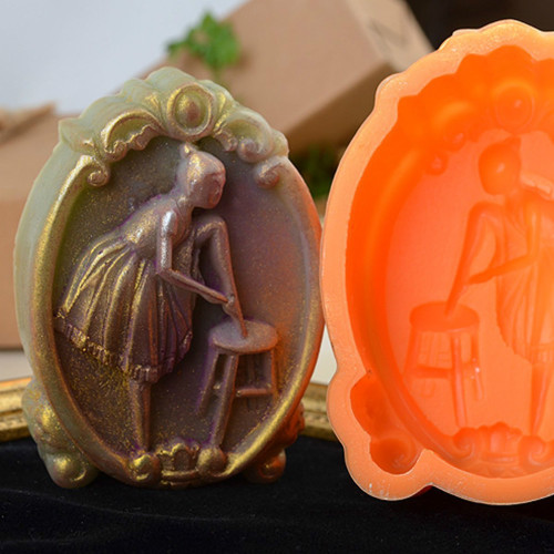 rubber beauty OEM silicone candle mold