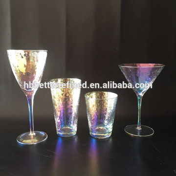 Blown luster stemware wine glass