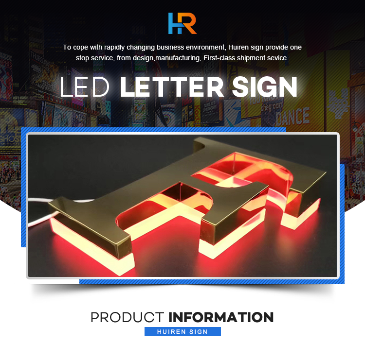 Led Slim Light Board Backlit Letter Brushed Stainless Steel Business Sign Logo