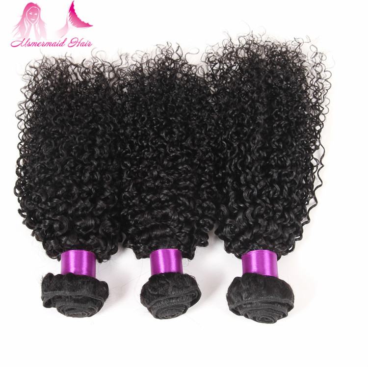 wholesale price kinky curly malaysian hair natural color double drawn human hair bundles with 4*4 lace closure