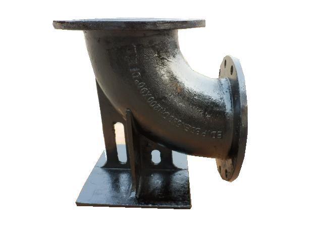 hot sale ductile iron double flange 90 degree duckfoot bend with good price