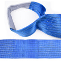 8 Ton 7M Or OEM Length 240MM Width Synthetic Eye And Eye 7T Webbing Lifting Belt Sling Blue Color Safety Factor 8:1 7:1 6:1