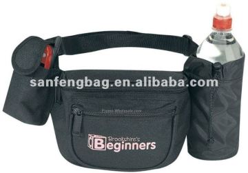 Promotional Fanny pack with Water Bottle Holder&Cell phone pocket