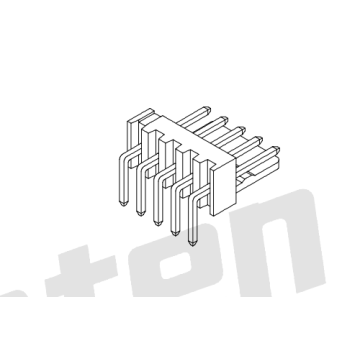 2,54 mm toonhoogte 90 ° Wafer AW2543R-XP