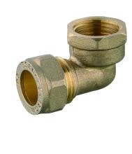 brass female threaded elbow compression fitting