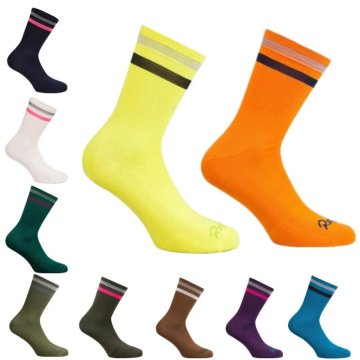 Custom Logo Stripe Athletic Sport Socks: Personalized Running and Cycling Socks