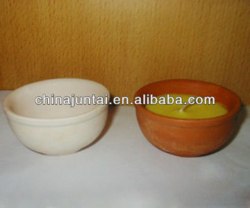 citronella terracotta pot candle