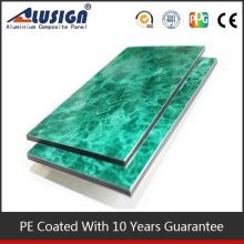Alusign jade silver granite finish aluminum composite panel