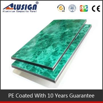 Alusign jade silver granite finish aluminum composite panel