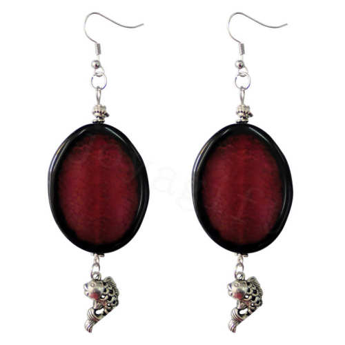 Natural Gemstone Agate Earring