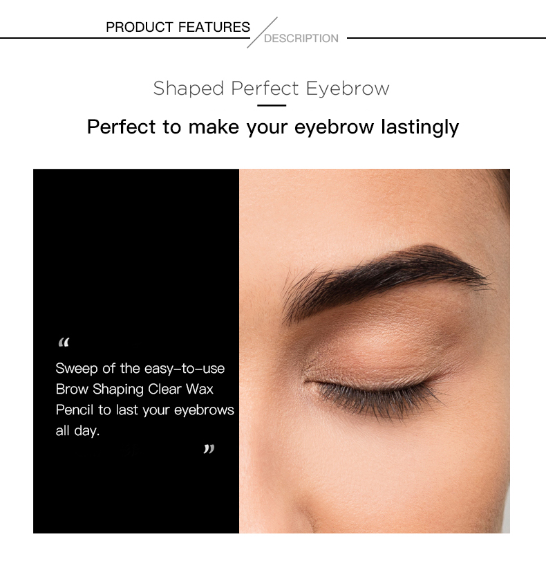 Pudaier Colorless Shaper Eyebrow Wax Pencil Styling Pen