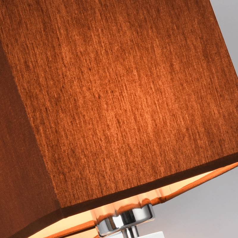 Best decorative fabric material E27 coffee white color indoor home use wall lamp