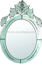 Deep-carved craft mirror (HFC026)