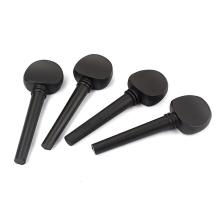 Wooden Ebony Cello Pegs Cello Shaft Handle Musical Instruments Wood Cello Accessories Parts (Not Perforated)