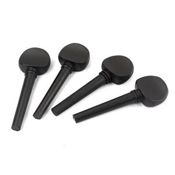 Wooden Ebony Cello Pegs Cello Shaft Handle Musical Instruments Wood Cello Accessories Parts (Not Perforated)