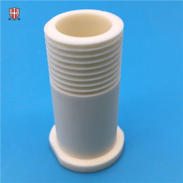 insulated alumina ceramic pitch threaded bolt sleeve