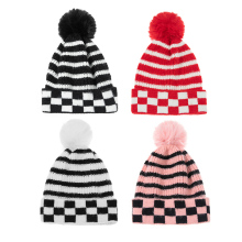 Wholesale Autumn Winter Wool Hat Striped Christmas Beanie