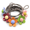 100 Stücke Haargummis Floral Sonnenblume Gummibänder Mädchen Ring Kinder Haargummi Pferdeschwanz Halter Haarschmuck Headwear