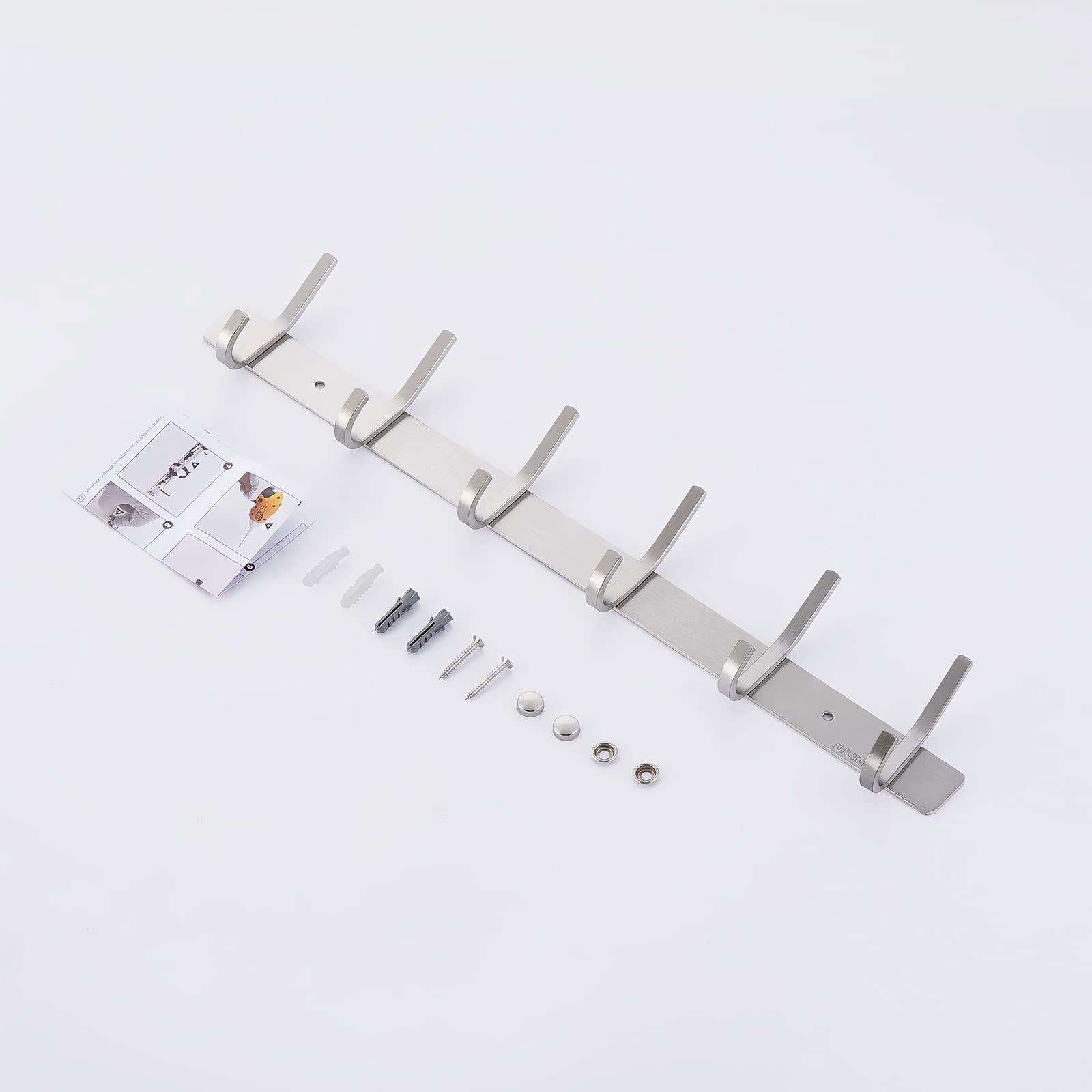 Entrada moderna com faixa de gancho para robe preto fosco Modern Matte Black Robe Hook Strip Entryway