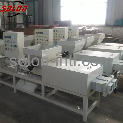 Waste sawdust pallet feet making packing machine