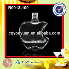 Soda-lime Glass 100ml Special Shape Glass Apple Bottle