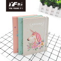 Flower story style cute metal cover notebook