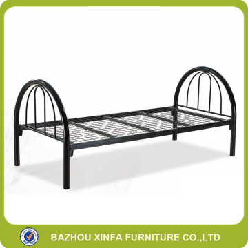 Modern bedroom furniture mesh metal bed cheap single iron bed