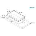 36 zone di induzione cooktop segmentate