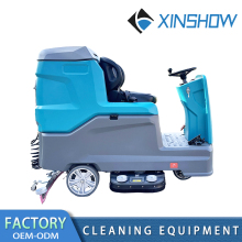 Driving road floor scrubber electric