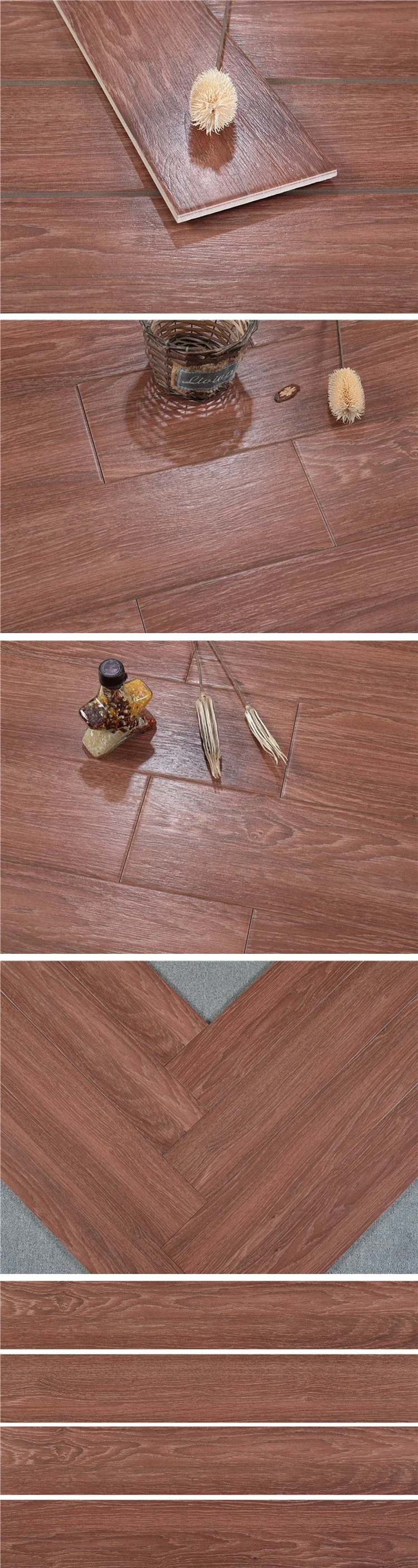 Herringbone Pattern Wood Look Ceramic Wood Tile Floor and Decor