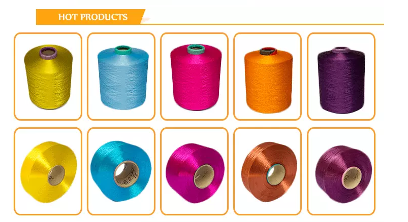 High Intermingled Polyester DTY Yarn 150D/48F for carpet