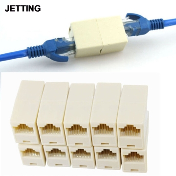 IMC 5/10/20 Pcs 1 to2 LAN ethernet Network Cable Double Ports Female Plug Telephone RJ45 Splitter Plug Adapter Connector