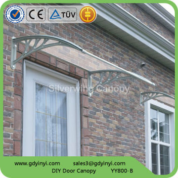 Plastic roof awning for balcony window and door shelter balcony awnings