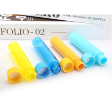 CR Plastic Tubes - Child Resistant PET Tubes 120mm 109mm 98mm Opaque or Clear