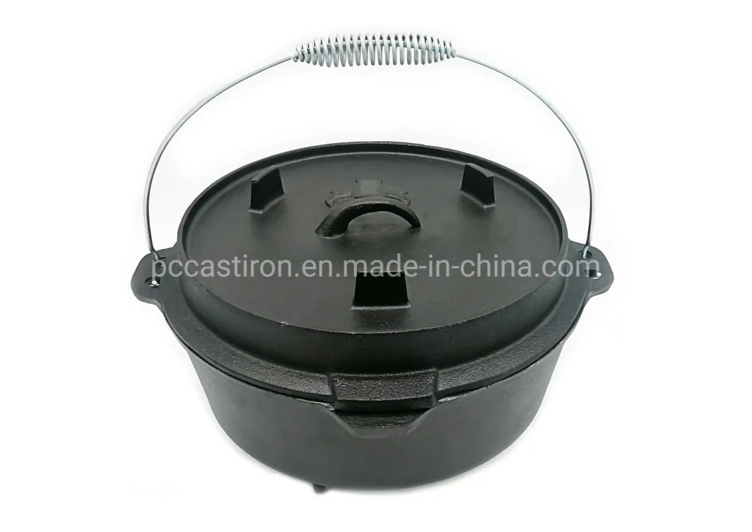 4.5qt Cast Iron Dutch Oven Double Use Lid as Frypan